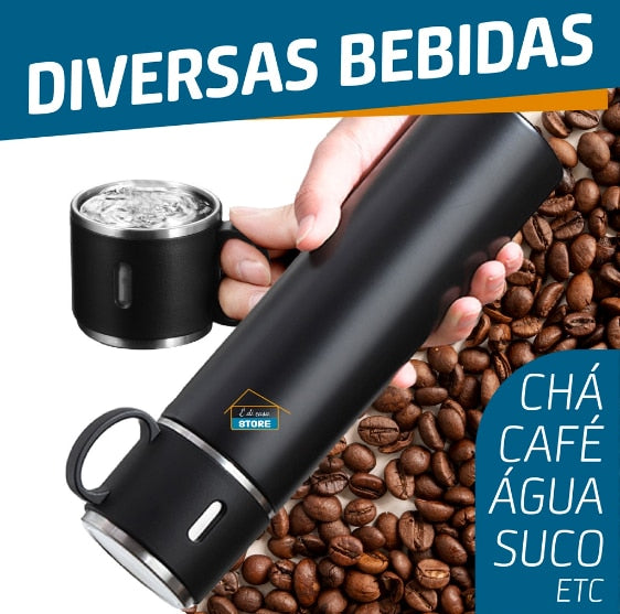 Garrafa Térmica Inox 500 ml com Tampa Caneca