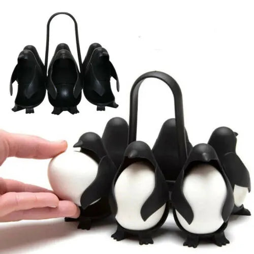 Porta Ovos 3 em 1 de Pinguim Caldeiras para Ovos