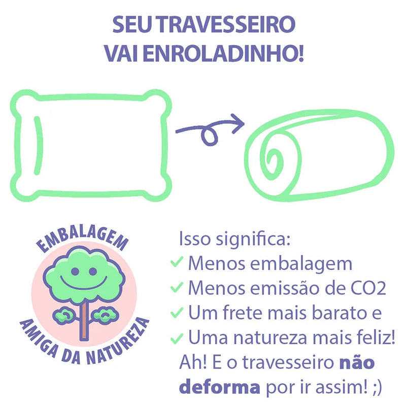 Travesseiro de Corpo Antialérgico