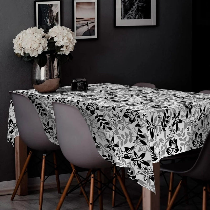 Toalha de Mesa de Plástico Térmica Para 4 6 8 e 10 Lugares Grossa Várias Estampas Quadrada Decoração Cozinha