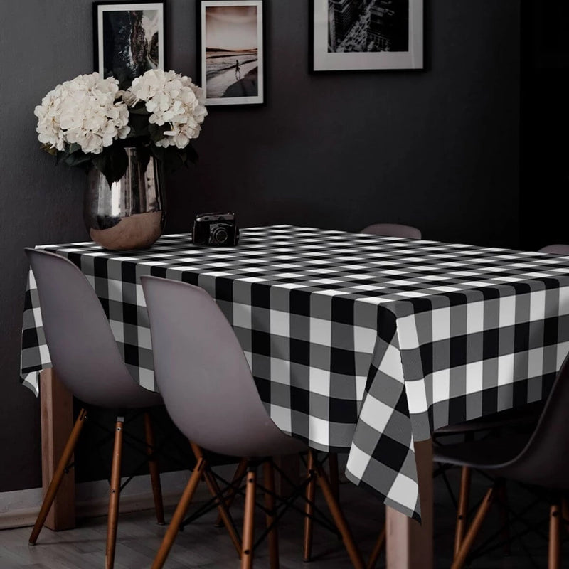 Toalha de Mesa de Plástico Térmica Para 4 6 8 e 10 Lugares Grossa Várias Estampas Quadrada Decoração Cozinha