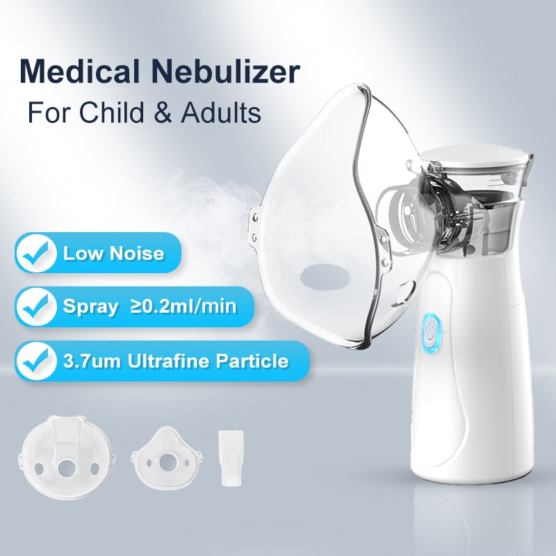 Mini Nebulizador Portátil Pediátrico e Adulto